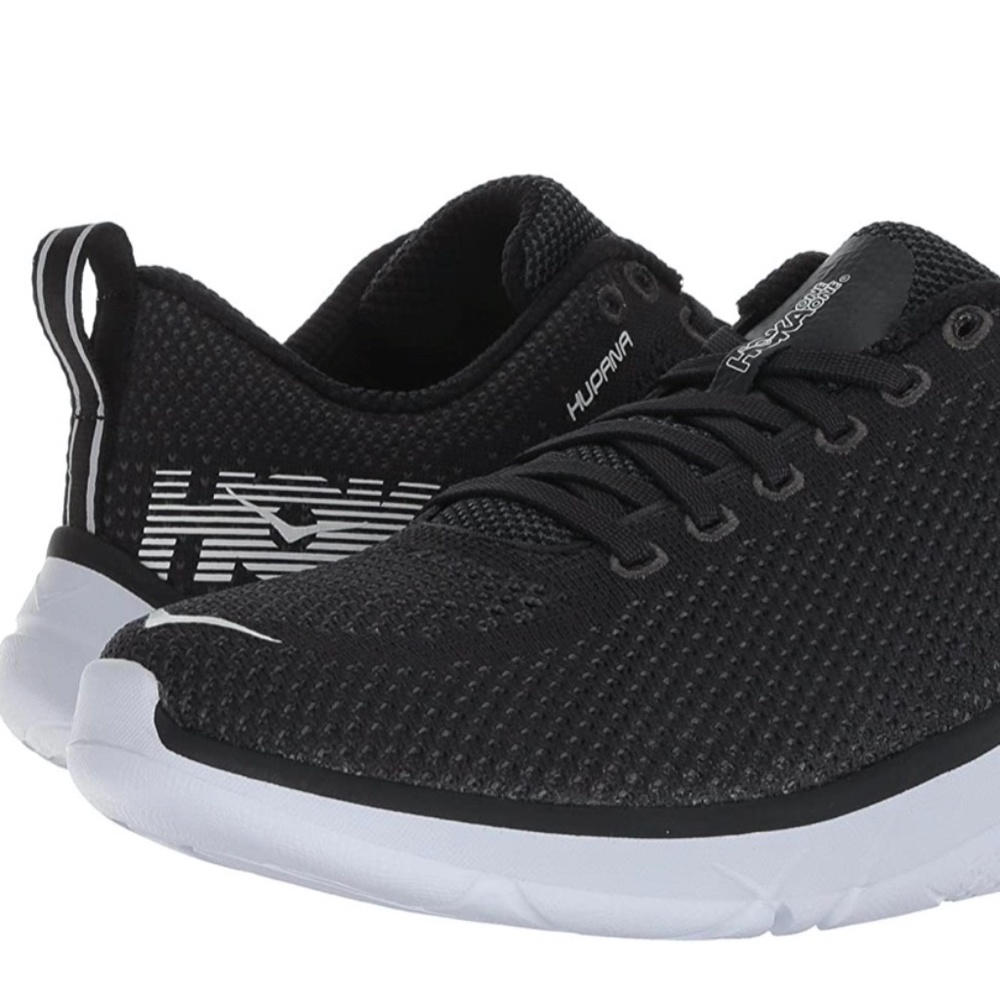 Hoka One One Hupana Running Shoe, Size 9, Black